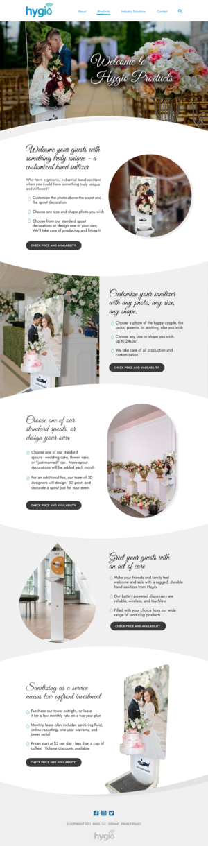 Web Design by MAHABA for Hygio LLC | Design: #27700009