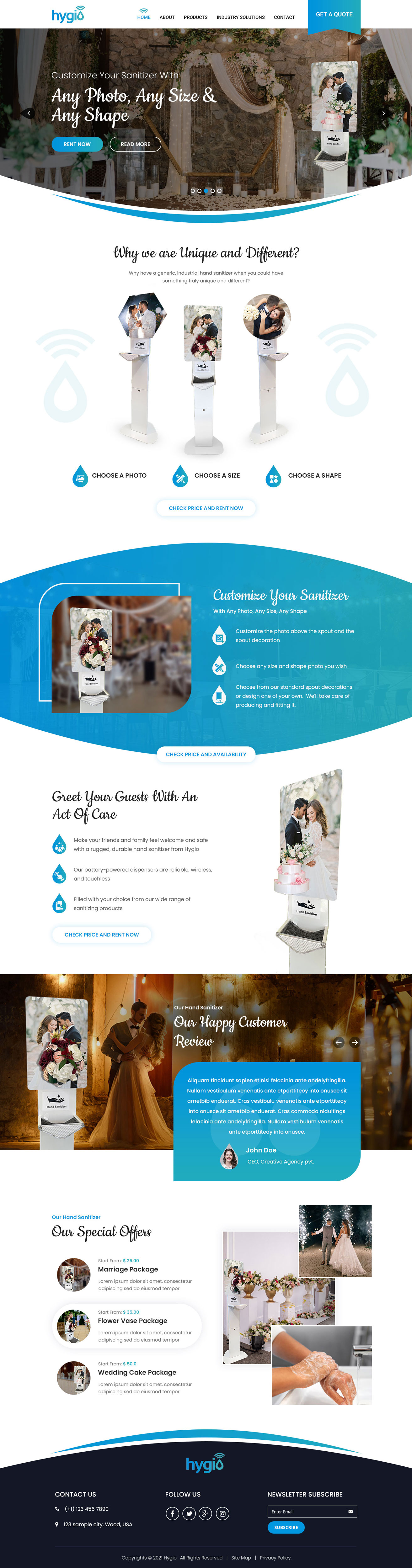 Diseño Web por VC para Hygio LLC | Diseño #27720857