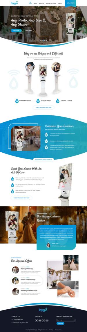 Web Design by VC for Hygio LLC | Design #27720857