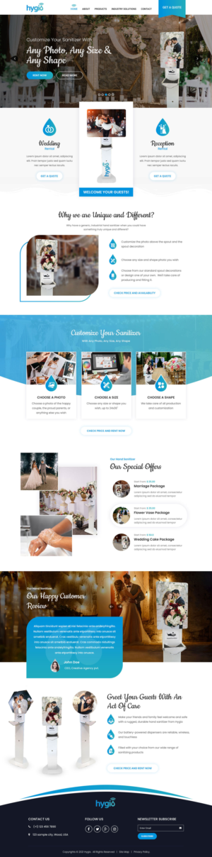 Web Design by VC for Hygio LLC | Design: #27720860