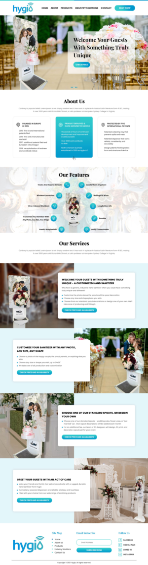 Web Design by VC for Hygio LLC | Design: #27730120