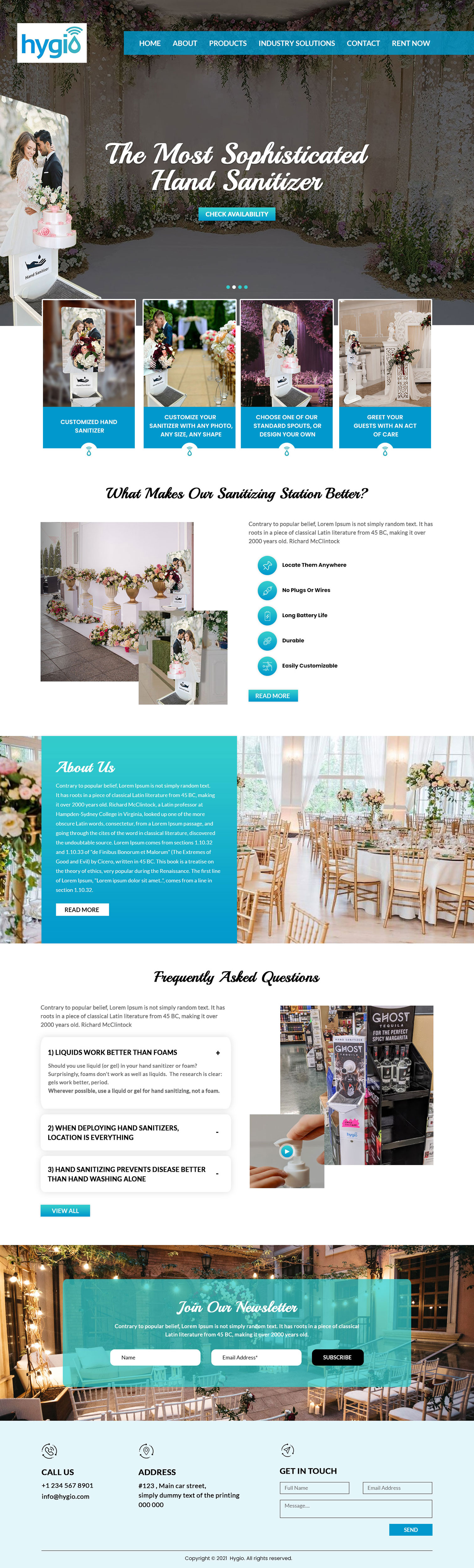 Web-Design von VC für Hygio LLC | Design #27730121
