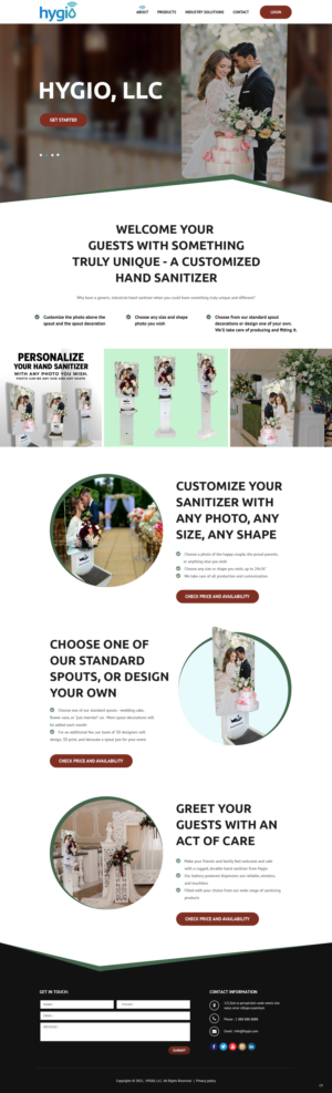 Web Design by pb for Hygio LLC | Design: #27699830
