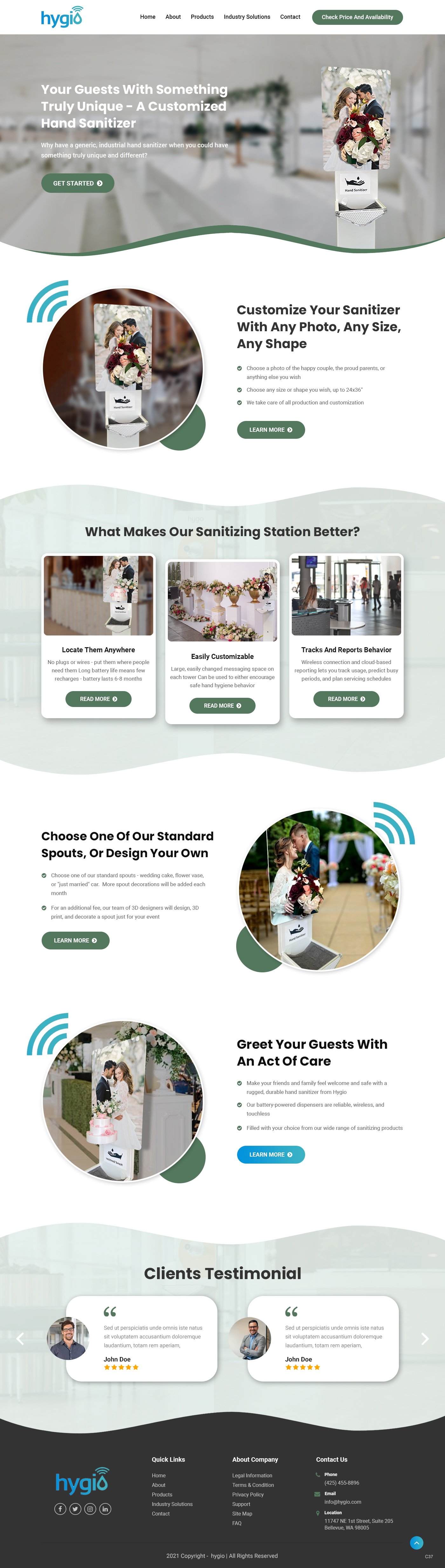 Web Design by pb for Hygio LLC | Design #27699831