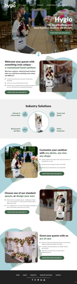 Web Design by pb for Hygio LLC | Design: #27699832