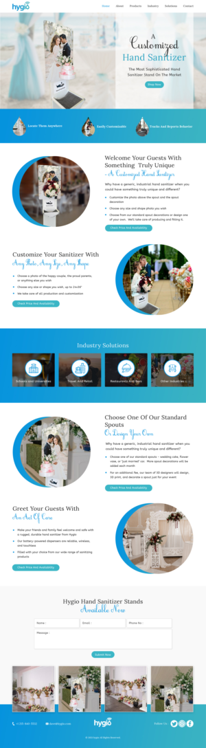 Web Design by sai.designer87 for Hygio LLC | Design #27705839