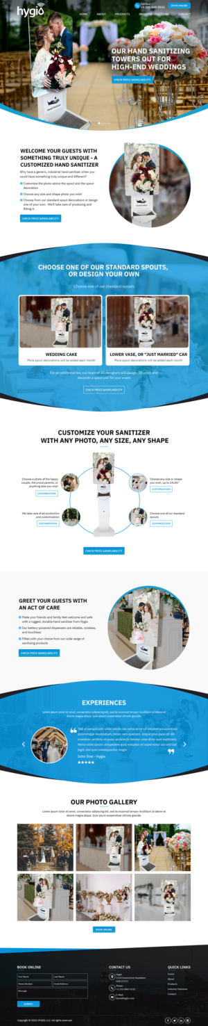 Web Design by Titan Eagle for Hygio LLC | Design: #27694371