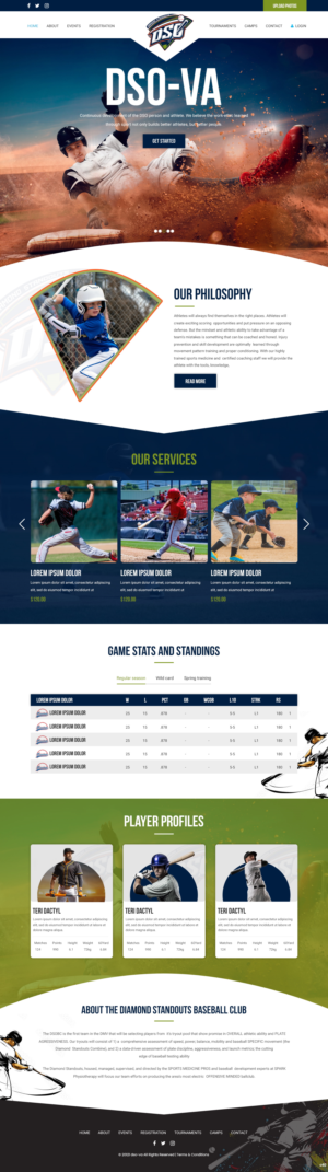 Diamond Standouts Baseball Club  (DSO) | Diseño Web por pb