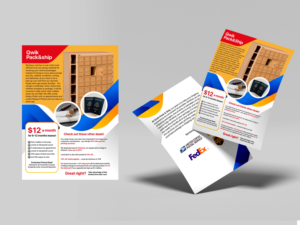 Flyer Design by Designer 144270 for Qwik Pack & Ship Raleigh | Design #27696908