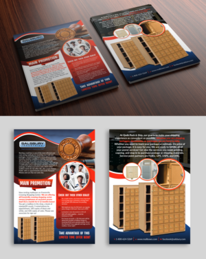 Design de Flyer par ecorokerz pour Qwik Pack & Ship Raleigh | Design : #27698895