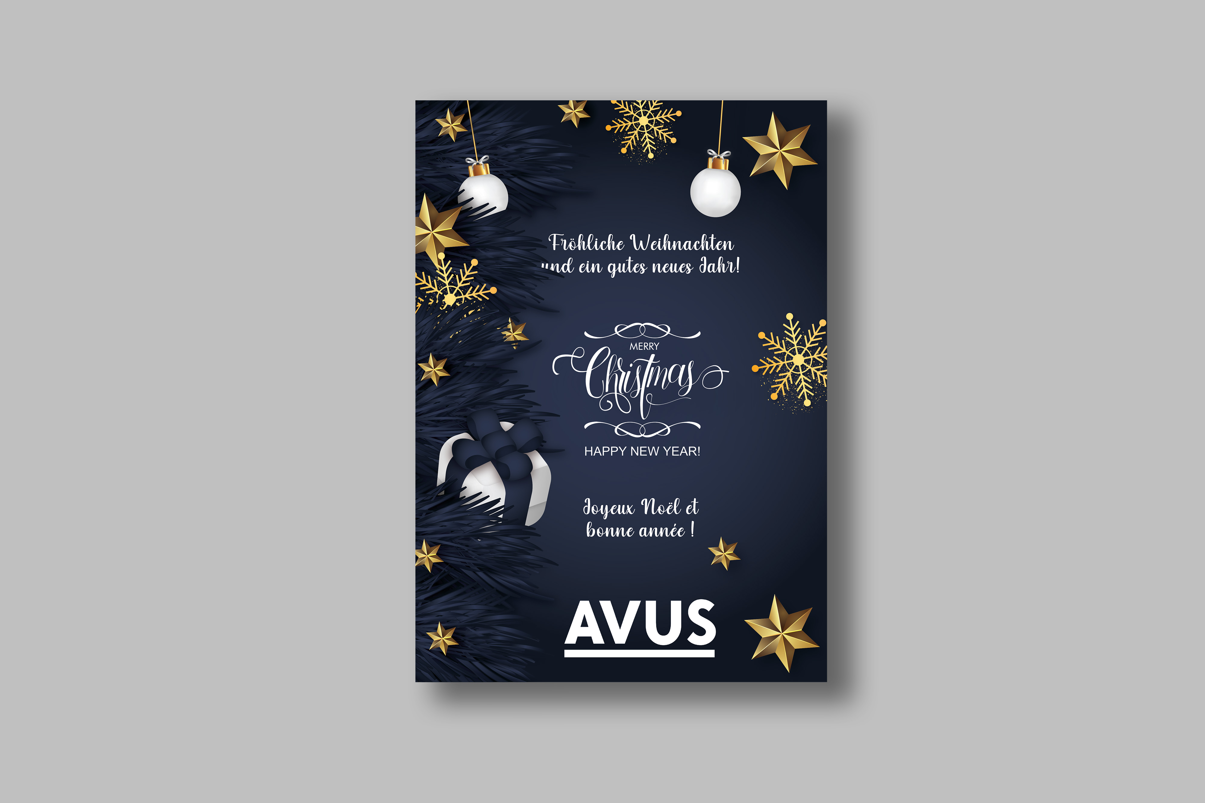 Diseño de Tarjeta de Felicitación por Shamim_Design para AVUS worldwide claims service GmbH&CoKG | Diseño #27699531