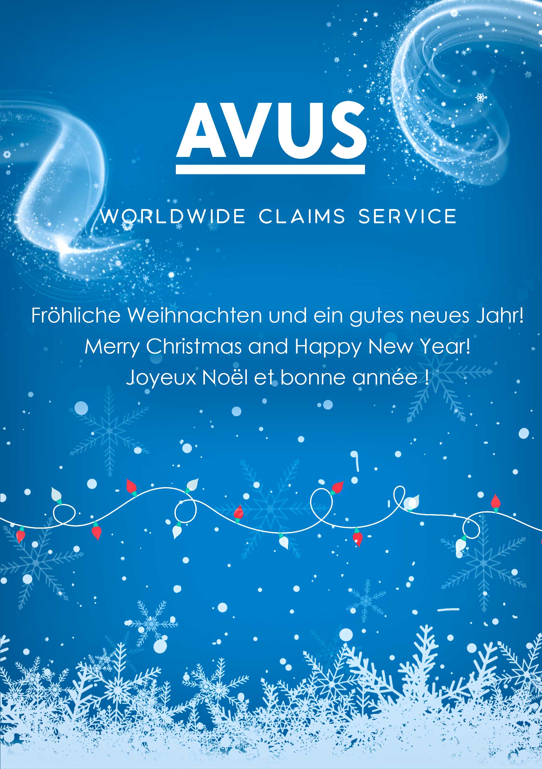 Greeting Card Design by Yunes for AVUS worldwide claims service GmbH&CoKG | Design #27700385