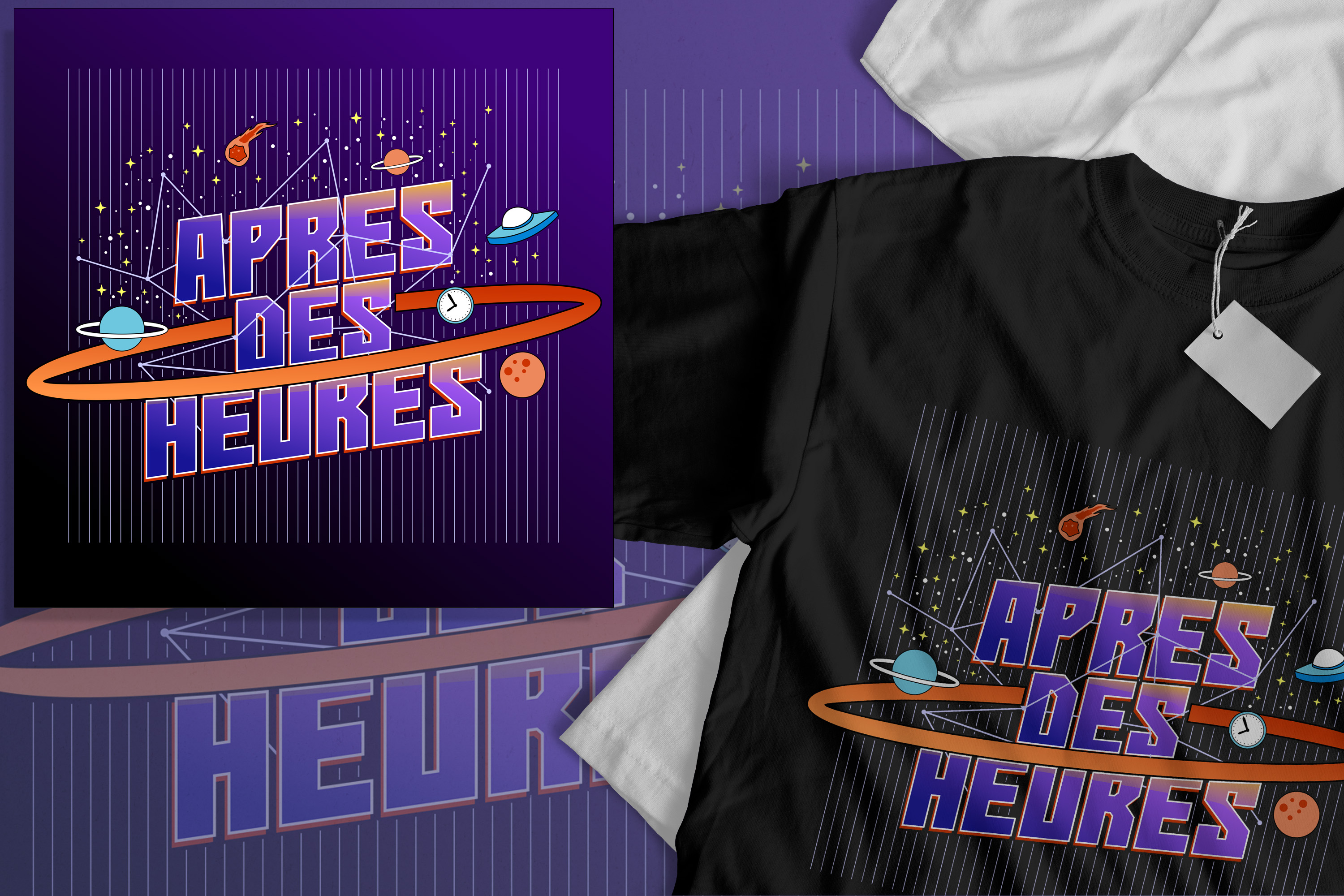 T-shirt Design by sweepy for Apres Des Heures | Design #27711070