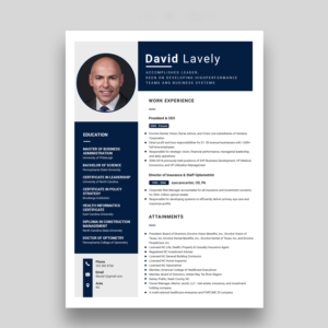 Design de CV par Riyad pour ce projet | Design : #27721469
