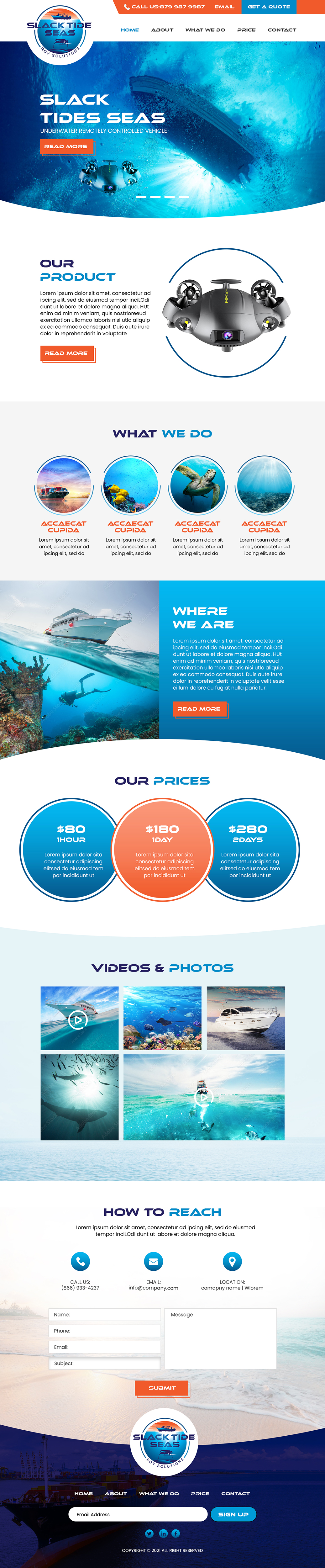 Web Design by MAHABA for Slack Tide Seas | Design #27703433