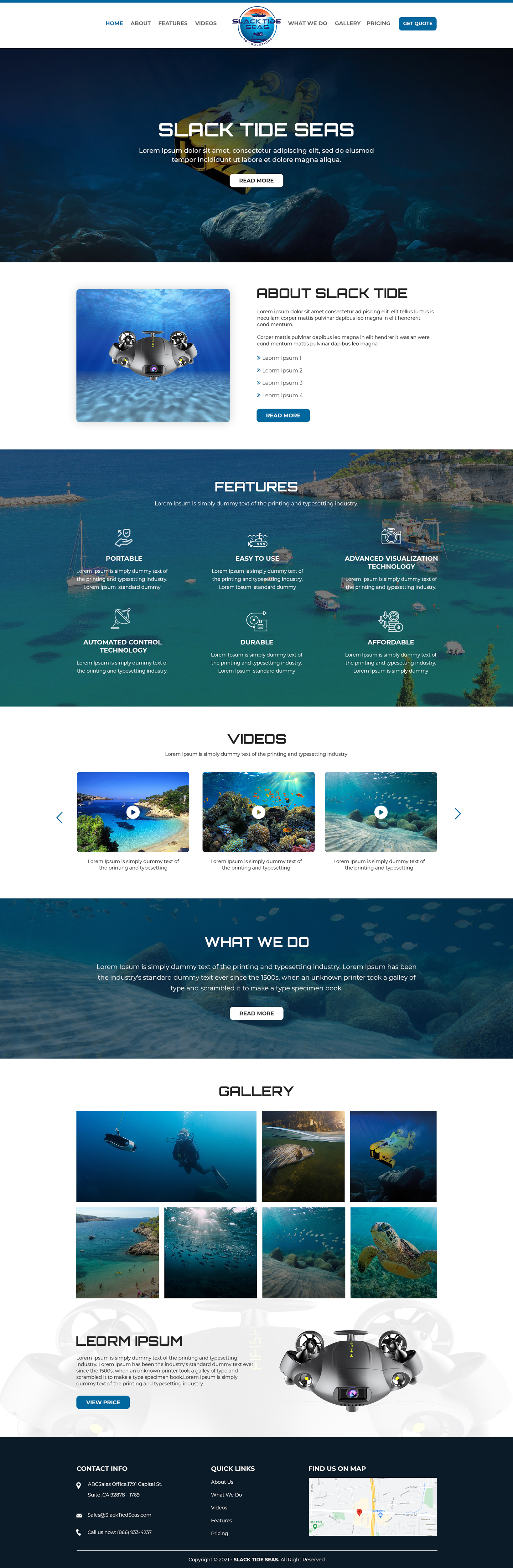 Web Design by VC for Slack Tide Seas | Design #27707215