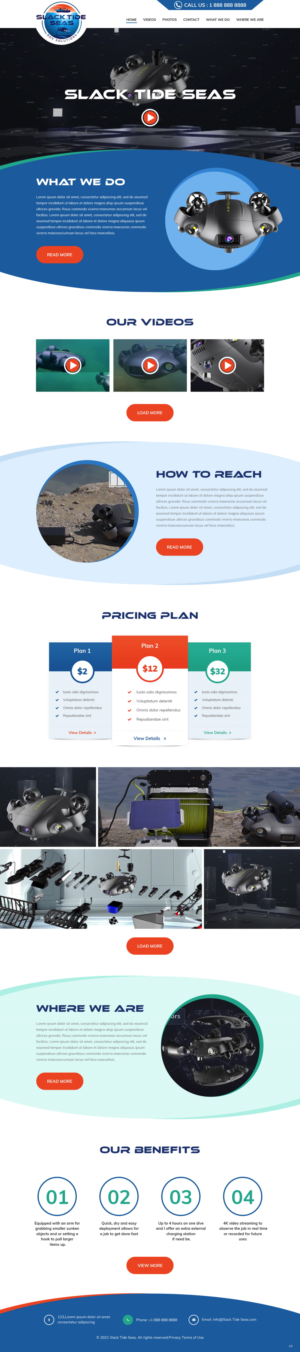 Web Design by pb for Slack Tide Seas | Design: #27711604