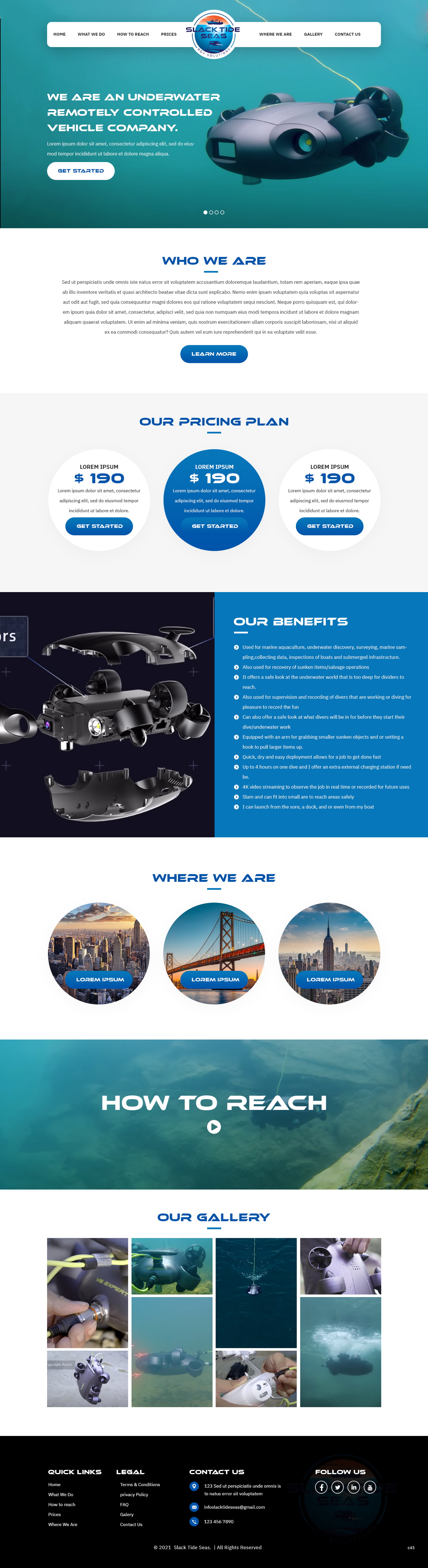 Web Design by pb for Slack Tide Seas | Design #27711605