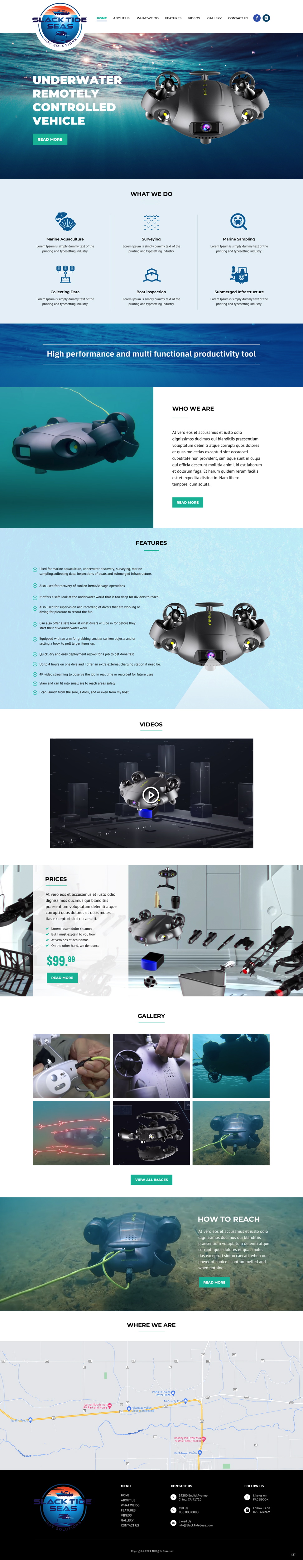 Web Design by pb for Slack Tide Seas | Design #27721888