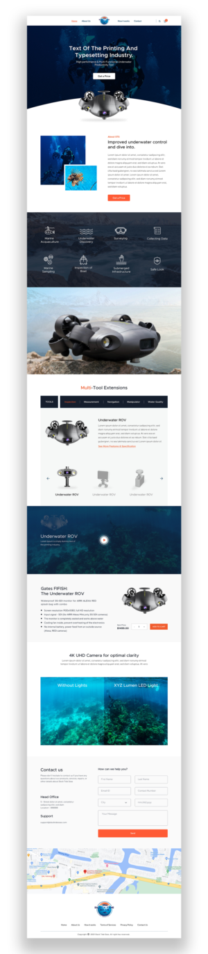 Web Design by Cre8r for Slack Tide Seas | Design #27709954