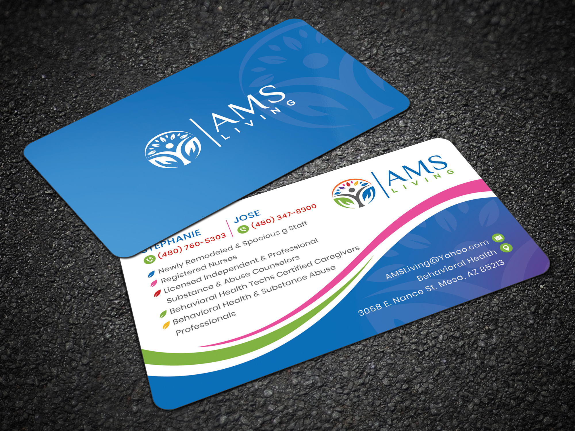 Visitenkarten-Design von Sandaruwan für AMS LIVING, LLC  | Design #27729719