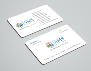 Business Card Design by Cretive Moon for AMS LIVING, LLC  | Design #27717975