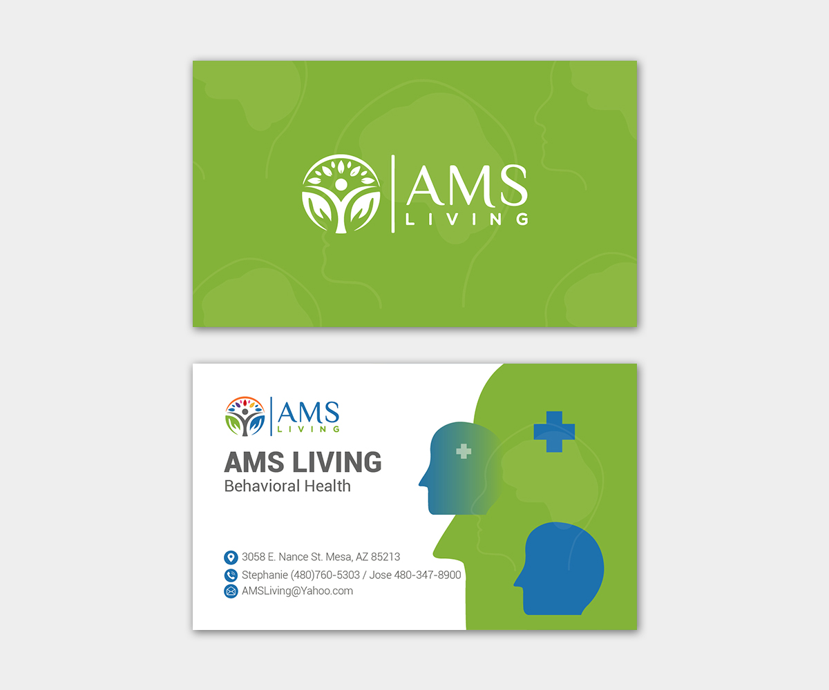 Visitenkarten-Design von AcostaGraphicS für AMS LIVING, LLC  | Design #27729818