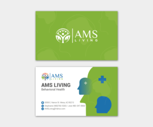 Business Card Design by AcostaGraphicS for AMS LIVING, LLC  | Design #27729818