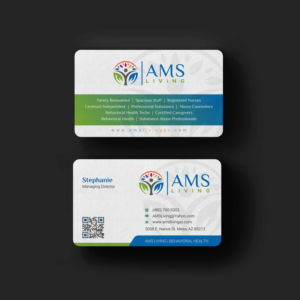 Diseño de Tarjeta de Presentación por INDIAN_Ashok para AMS LIVING, LLC  | Diseño: #27703526