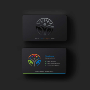 Business Card Design by INDIAN_Ashok for AMS LIVING, LLC  | Design: #27703550