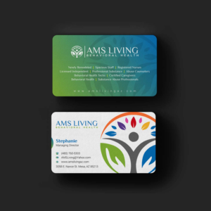 Visitenkarten-Design von INDIAN_Ashok für AMS LIVING, LLC  | Design: #27703563