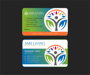 Design de Carte de Visite par INDIAN_Ashok pour AMS LIVING, LLC  | Design : #27814708
