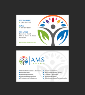 Design de Carte de Visite par Creations Box 2015 pour AMS LIVING, LLC  | Design : #27704812