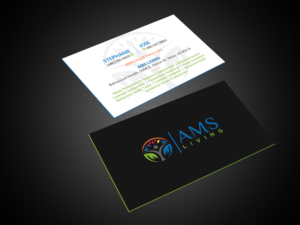 Business Card Design by Creations Box 2015 for AMS LIVING, LLC  | Design: #27704823