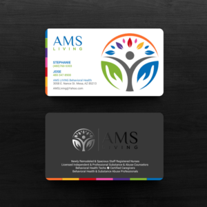 Design de Carte de Visite par chandrayaan.creative pour AMS LIVING, LLC  | Design : #27702762