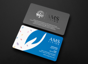 Business Card Design by chandrayaan.creative for AMS LIVING, LLC  | Design: #27702768