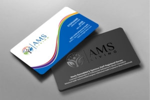 Business Card Design by chandrayaan.creative for AMS LIVING, LLC  | Design: #27704070