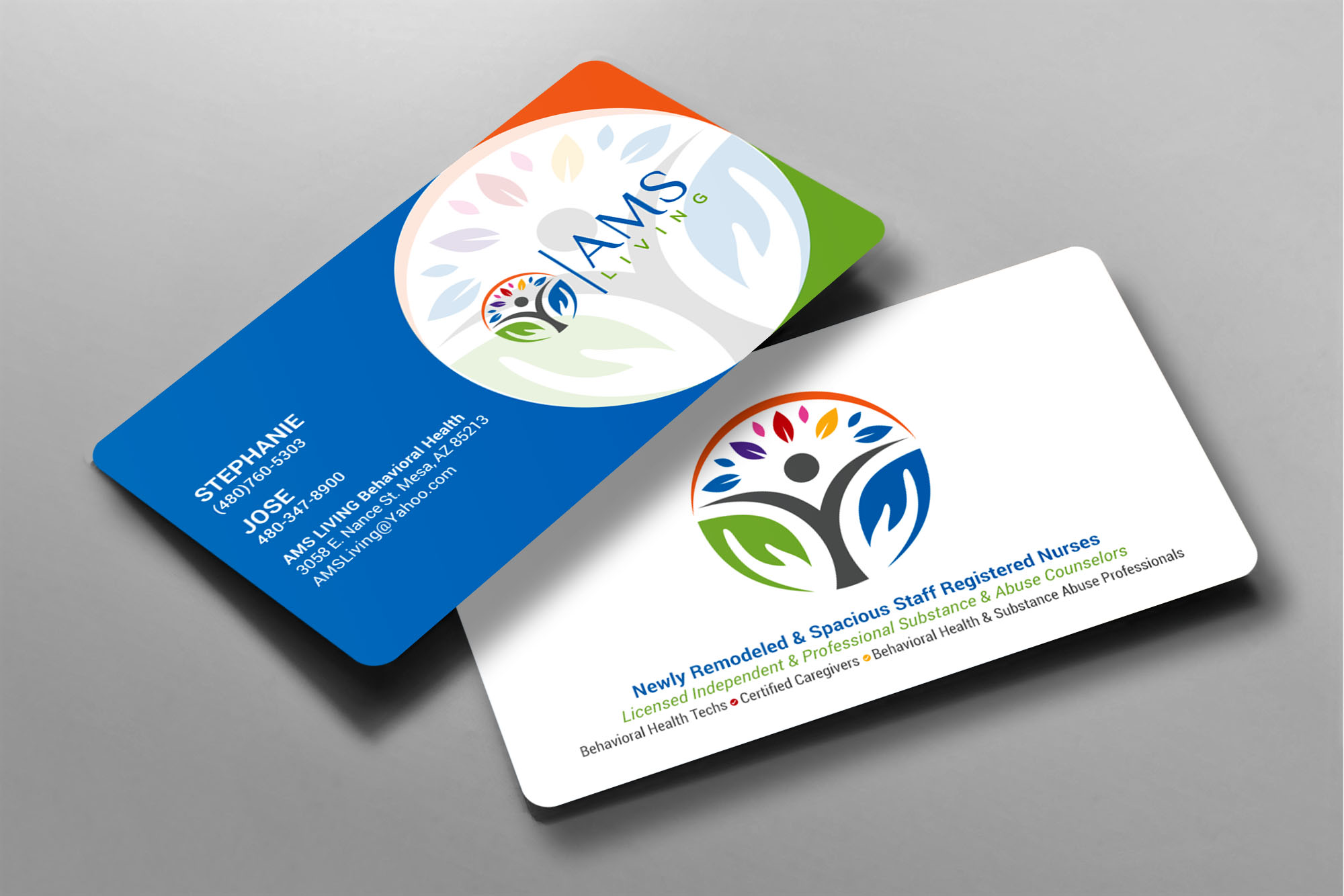 Business Card Design by chandrayaan.creative for AMS LIVING, LLC  | Design #27704072