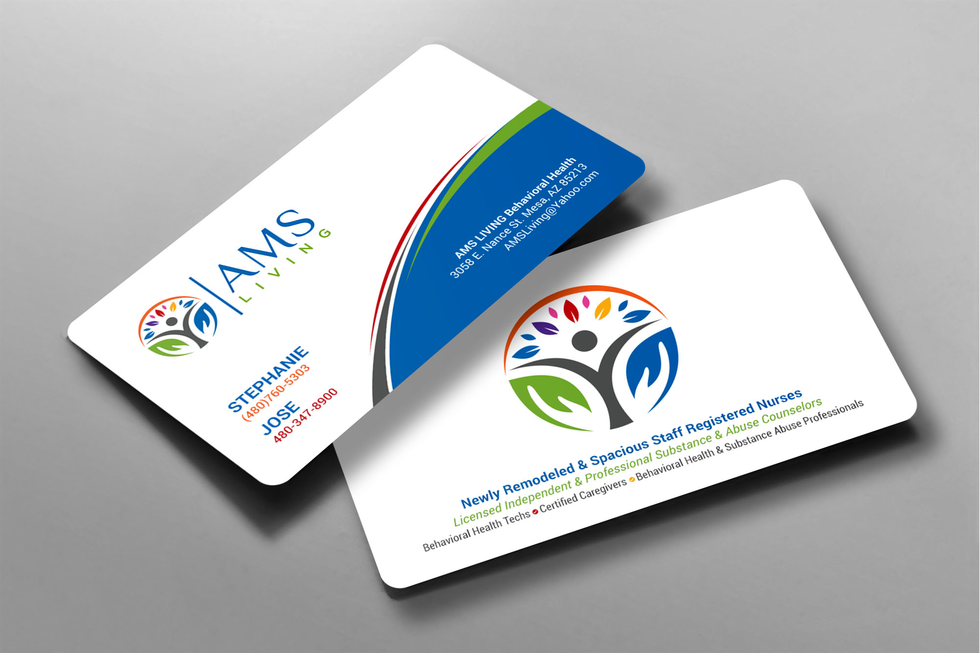 Business Card Design by chandrayaan.creative for AMS LIVING, LLC  | Design #27704074
