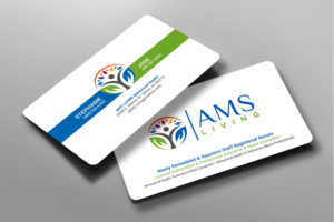 Business Card Design by chandrayaan.creative for AMS LIVING, LLC  | Design: #27704075