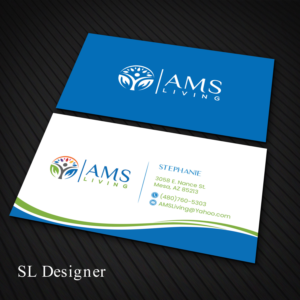Business Card Design by SL Designer for AMS LIVING, LLC  | Design: #27703723