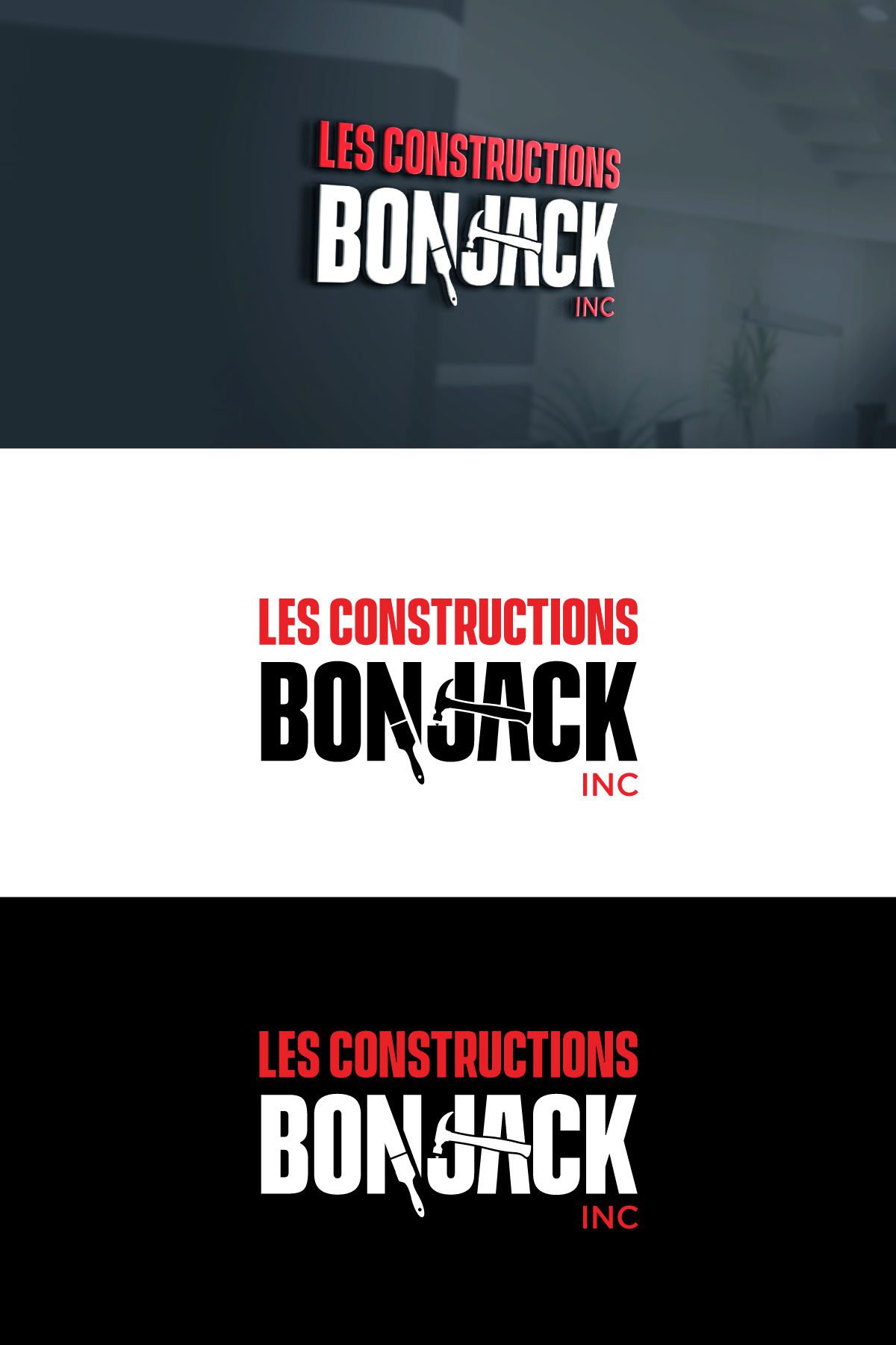 Diseño de Logo por Sergio Coelho para Les Constructions Bonjack inc | Diseño #27709953