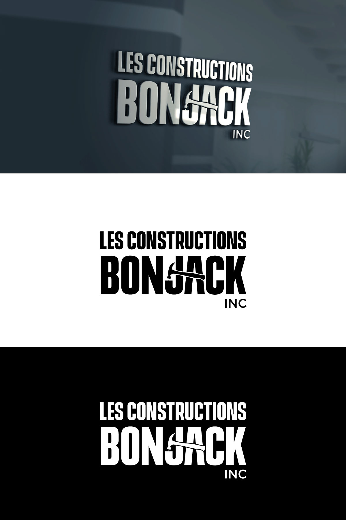 Design de Logo par Sergio Coelho pour Les Constructions Bonjack inc | Design : #27714347