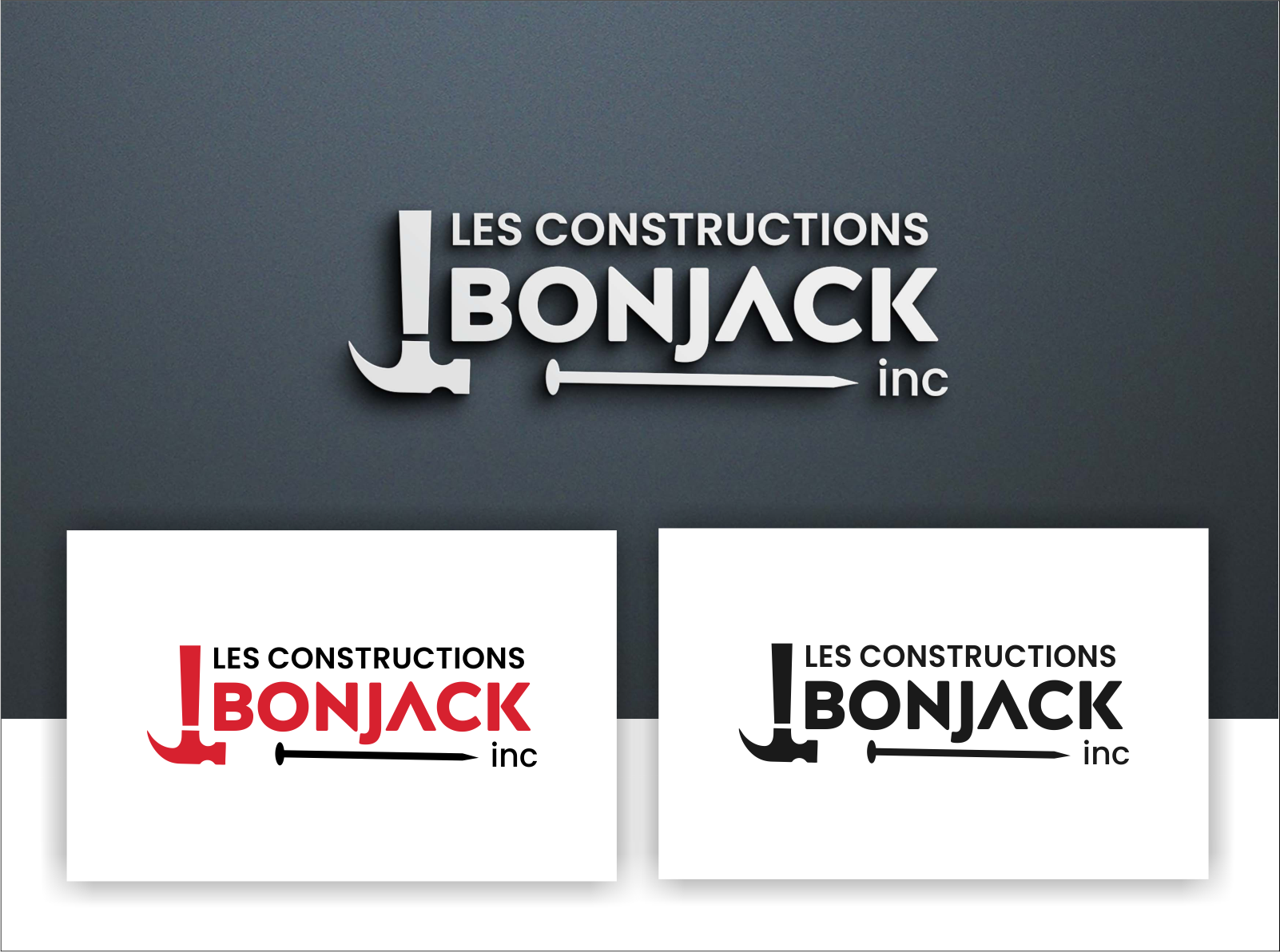 Logo Design by Udaya G for Les Constructions Bonjack inc | Design #27727949