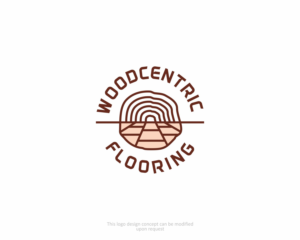 WoodCentric Flooring | Diseño de Logo por MBARO