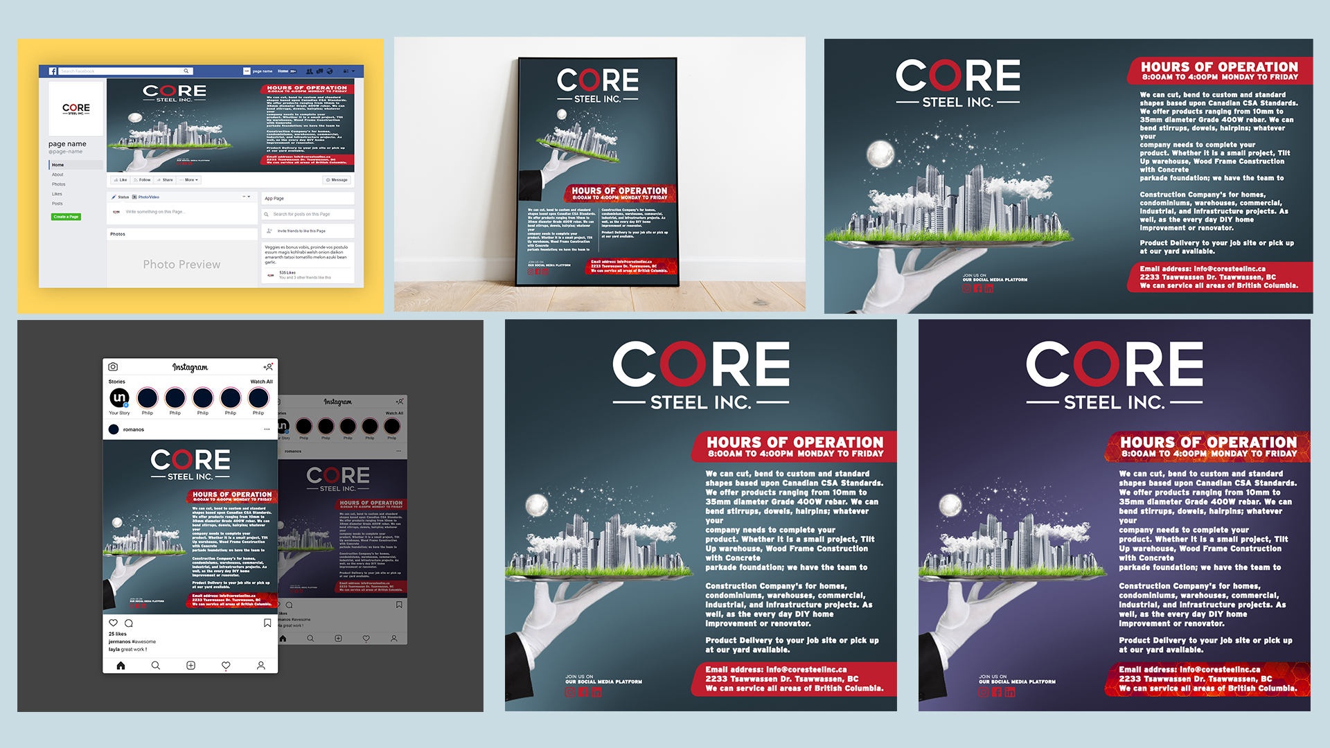 Facebook Design by Andre Samuels for Core Steel Inc. | Design #27726316
