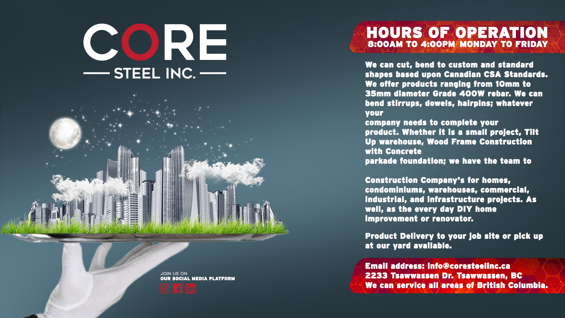 Diseño de Facebook por Andre Samuels para Core Steel Inc. | Diseño #27726330