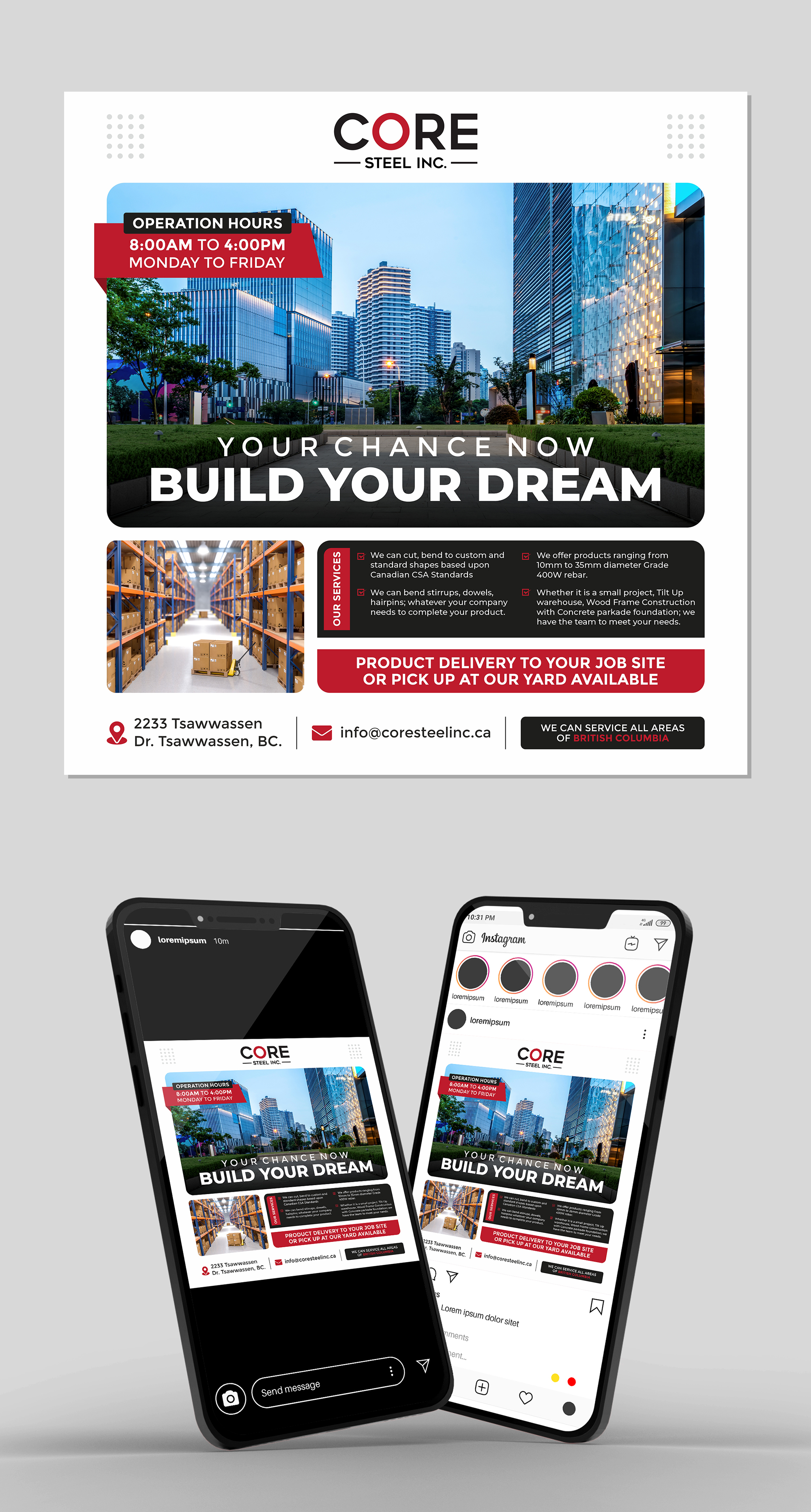 Diseño de Facebook por colourstreak para Core Steel Inc. | Diseño #27725399