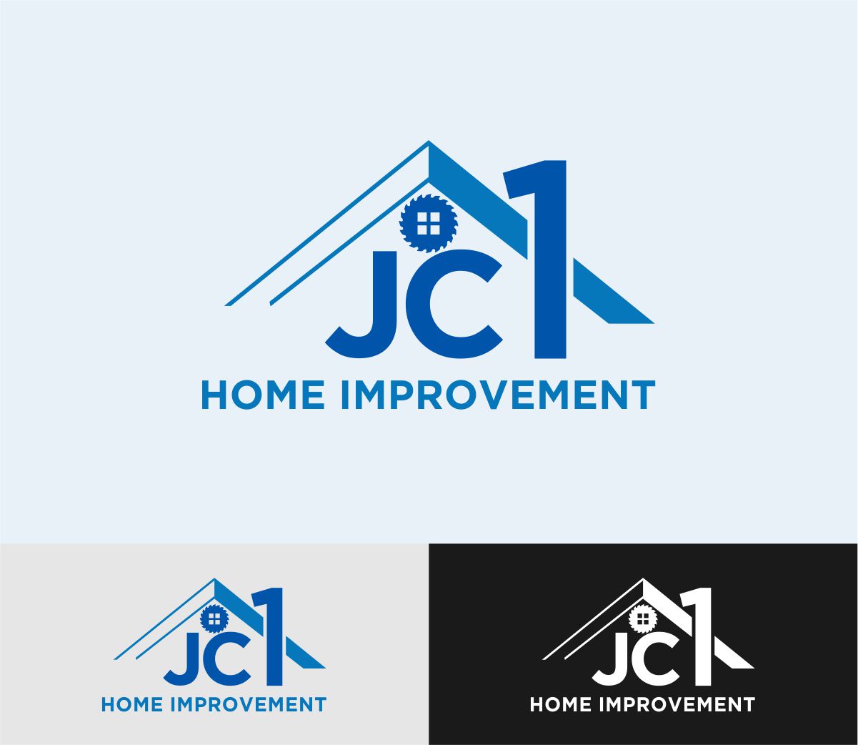 Logo Design by Rajiv Kumar for JC1 Home Improvement | Design #27738402