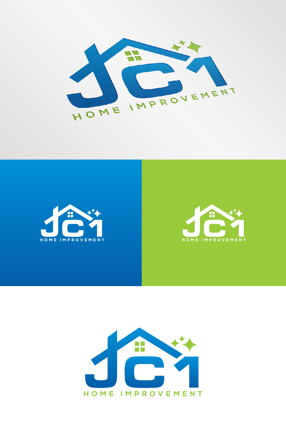 Logo Design by AlphabetZero.co.uk for JC1 Home Improvement | Design #27714447